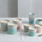 2-in-1 Sojawachs-Kerze im Stoneware-Becher