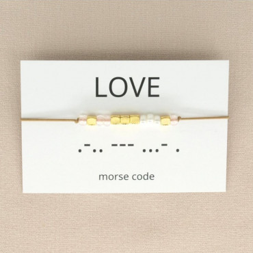 Morsecode Armband LOVE